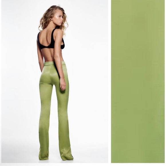 Elegant Green Women's Pants - Picture 2 of 8